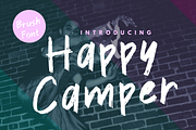 Happy Camper is a brush font, a Handwritten Font by Brown Cupple (Thumbnail 2 of 12)