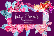 Alcohol Ink Flowers and Leaves, an Object Graphic by JSolomatina (Thumbnail 1 of 10)