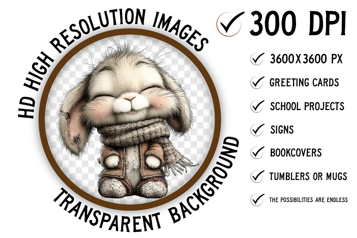 Whimsical Cozy Animal Clipart, an Illustration by Craft Nest (Photo 4 of 8)
