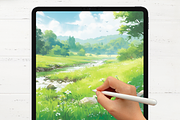 Grass Brushes for Procreate, a Brush Add-On by Cozy Brushery (Thumbnail 7 of 7)