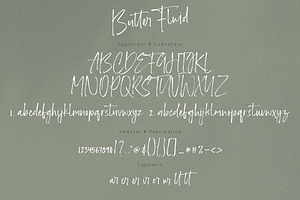 Butter Fluid - Handwritten Font