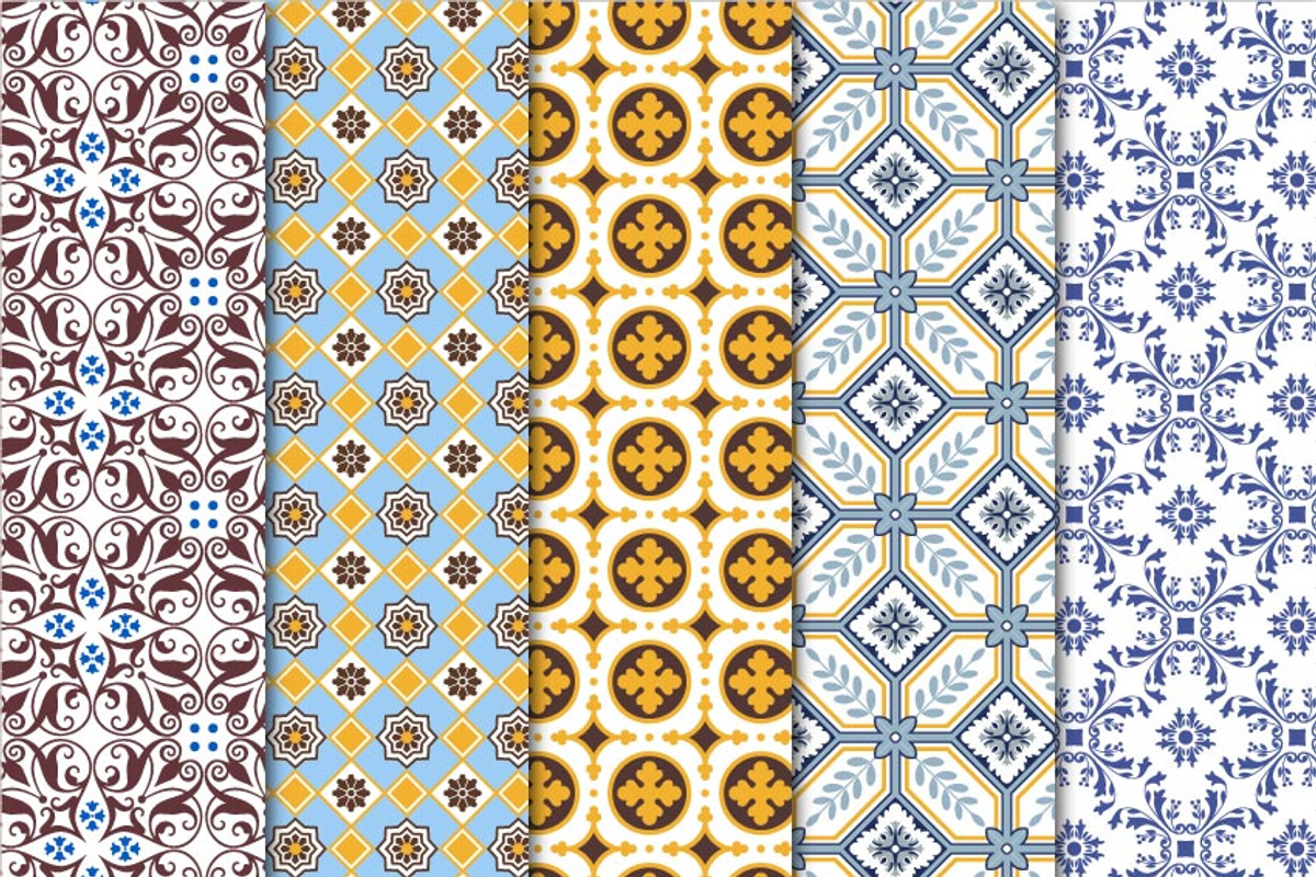 Digital Paper World Tiles Set 01 preview 2