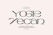 Yogie Vecan - Aesthetic Wide Font, a Sans Serif Font by Imoodev (Thumbnail 1 of 6)