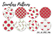 Watermelon patterns & more, a Background Graphic by NKTN graphics (Thumbnail 6 of 7)