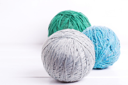 Balls of wool stock photo containing thread and gray