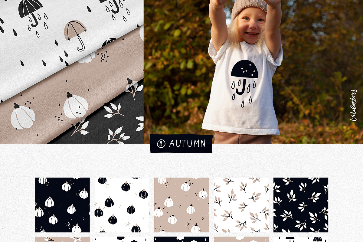 Minimalistic patterns bundle, a Pattern Graphic by tatiletters (Photo 12 of 17)
