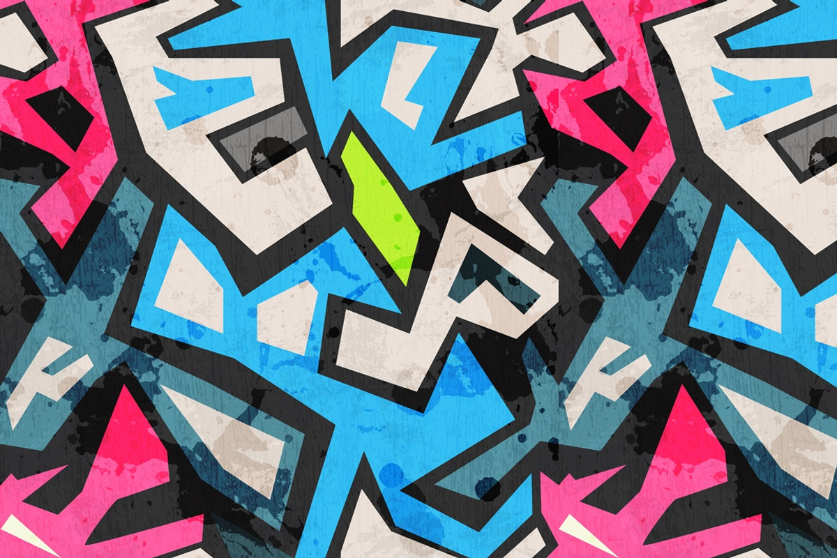 Graffiti vector patterns pack, a Pattern Graphic by Gudiny (Photo 8 of 13)