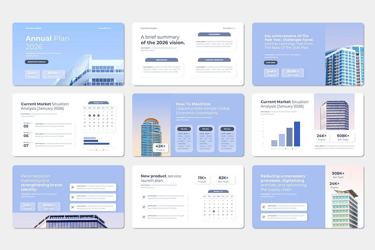 Annual Plan 2026 - Keynote Template, a Presentation Template by QR Design Studio (Photo 2 of 3)