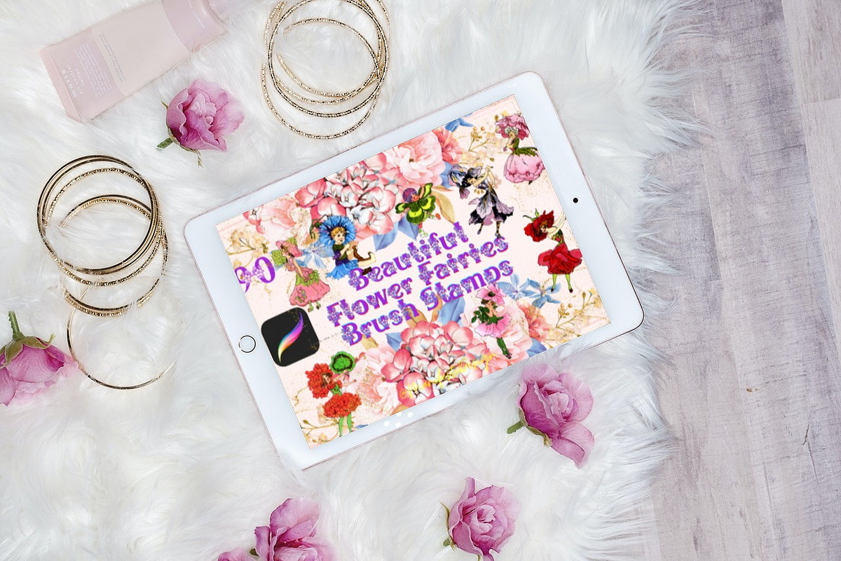 90 Beautiful Flower Fairies Brushes, a Brush Add-On by Manifesto Design Gallery (Photo 4 of 21)