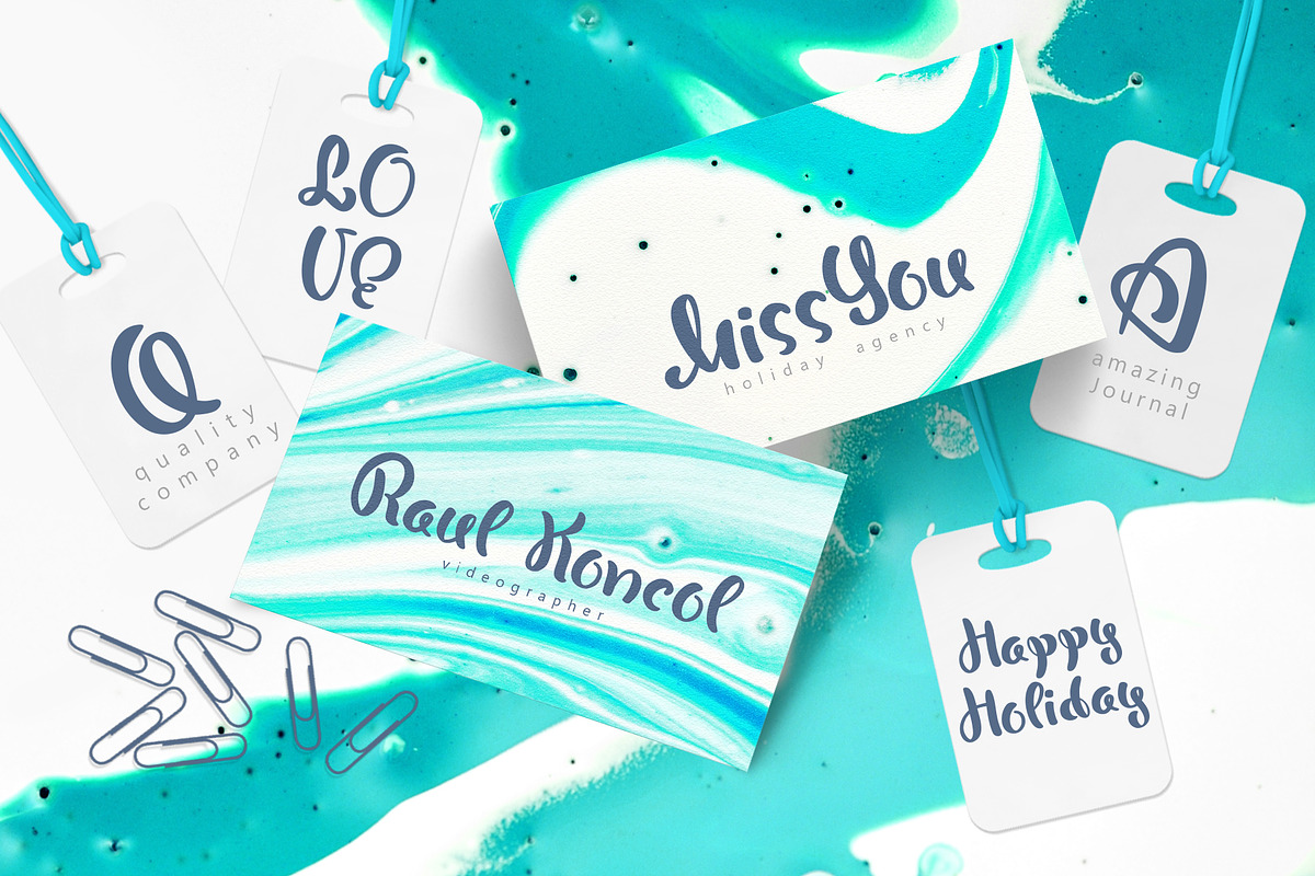 Bonjour Hand Drawn Font preview 4
