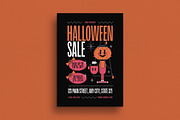 Retro Halloween Sale Event Flyer, a Flyer Template by Guuver (Thumbnail 1 of 3)