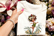 Whimsical Summer Girl Clipart, an Illustration by DreamCafeArt (Thumbnail 7 of 7)