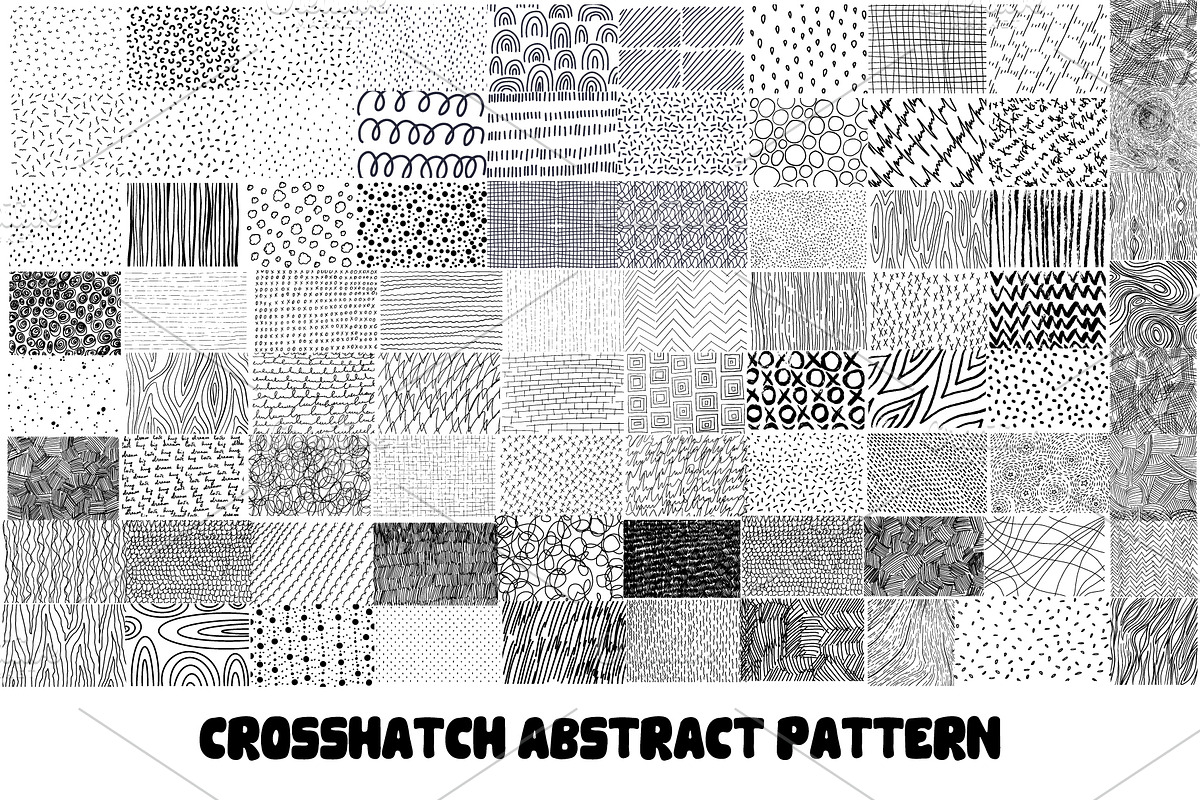 80 Hand drawn abstract patterns, a Texture Graphic by Lytvynenko Anna