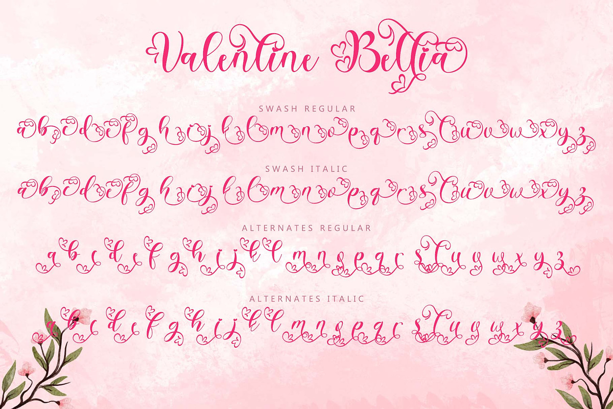 Valentine Bellia, a Handwritten Font by Yoga Letter (Photo 9 of 9)