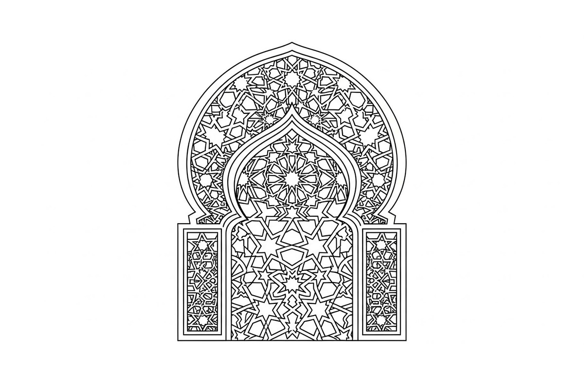 Islamic Arch Window Mandala Bundle, an Illustration by Artivon (Photo 3 of 45)