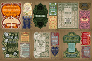 Label Art Nouveau - mega set, a Decorative Illustration by Stanislav Kharchevskyi (Thumbnail 9 of 12)