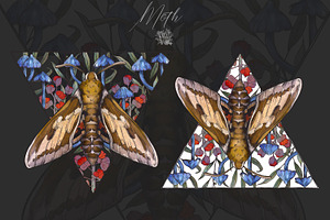 Moth Sublimation Design