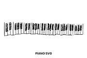 Piano/Keyboard Sketch SVG, a Graphic by PinkHouseCollection (Thumbnail 1 of 3)