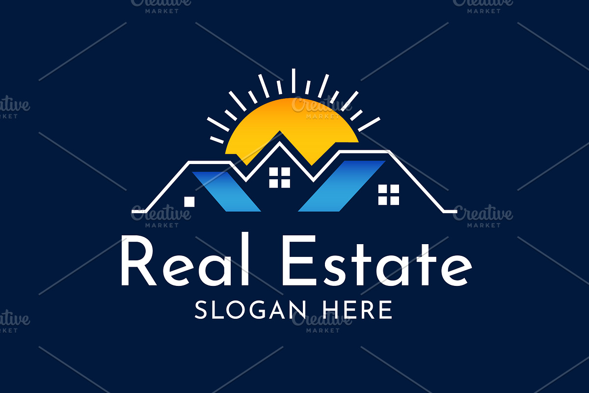 Real Estate Logo, a Technology Illustration by Kaushal Jangid (Photo 3 of 9)