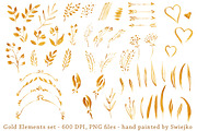 Gold Design Elements, a Texture Illustration by swiejko (Thumbnail 2 of 2)