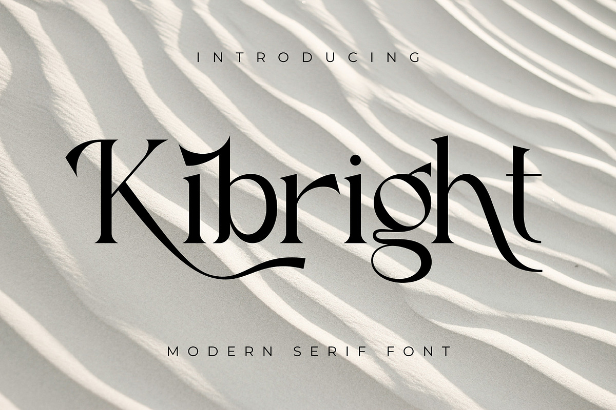 Kibright, a Serif Font by Rishsketch (Photo 1 of 13)