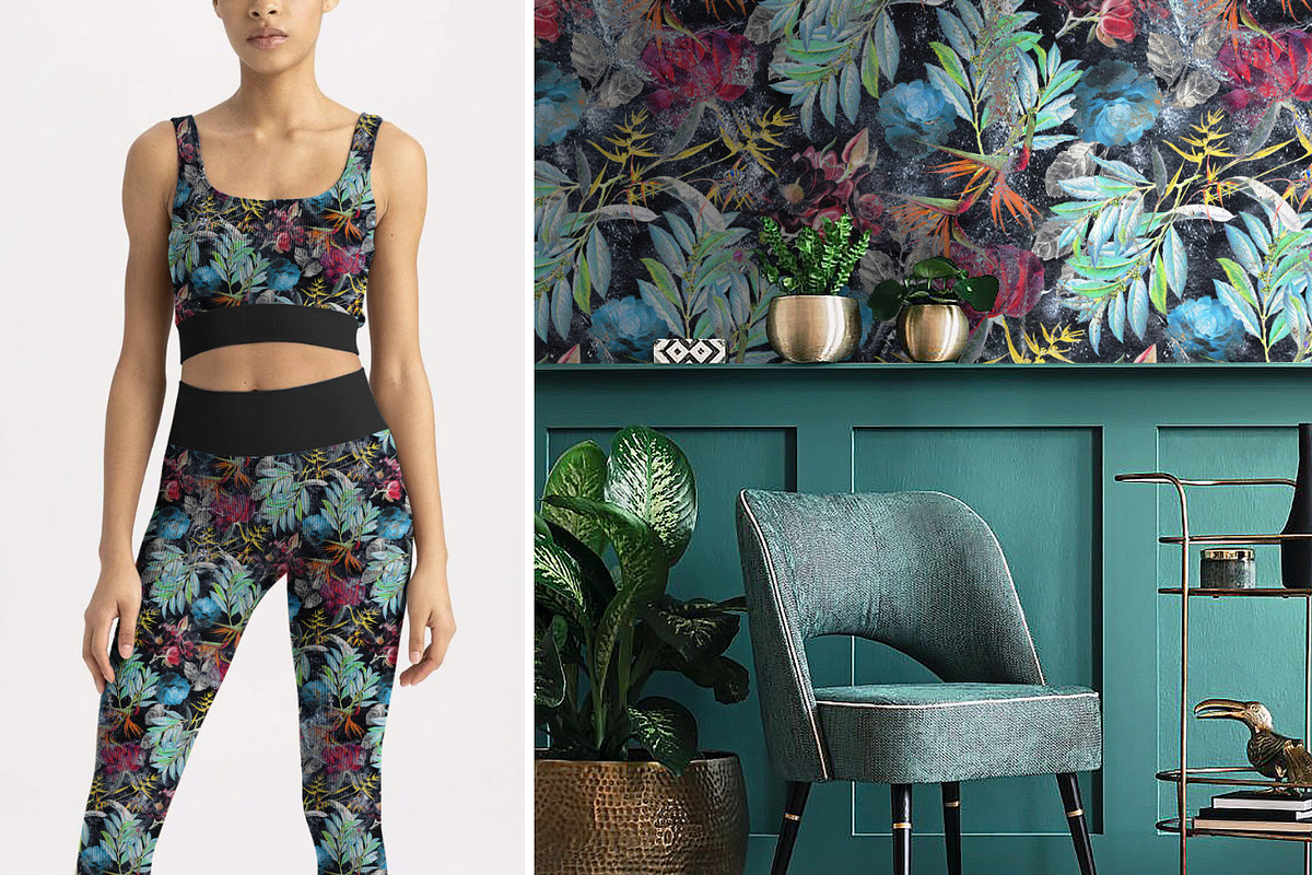 Floral Pattern Design, a Wallpaper Graphic by Gullenda (Photo 6 of 6)