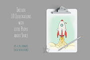 Space objects with little People, a Person Illustration by Sapunkele (Thumbnail 4 of 4)