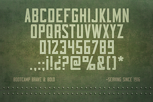 Bootcamp - Military Font Morsecode