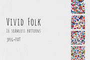Vivid Folk - Floral Patterns, a Pattern Graphic by Art Sproot (Thumbnail 1 of 11)