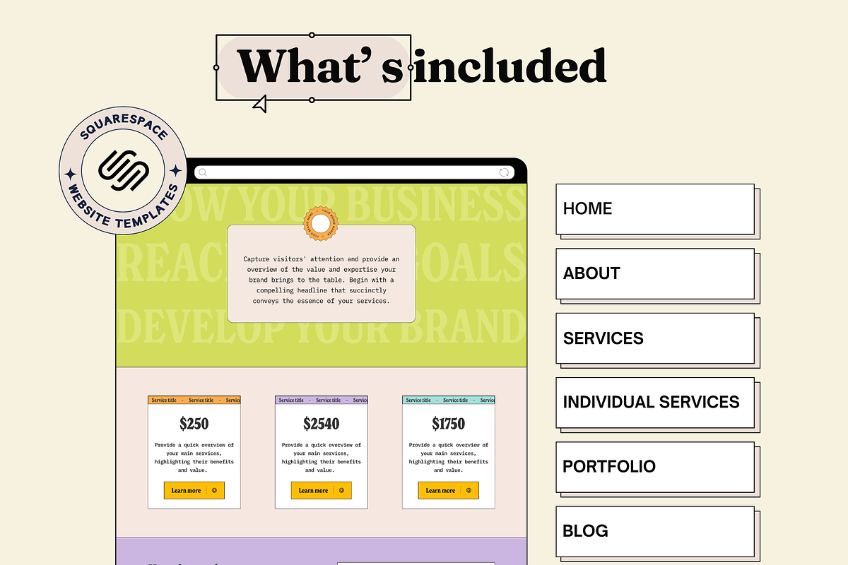 Squarespace Website template, a Squarespace Template by Ciel Lumiere (Photo 3 of 8)