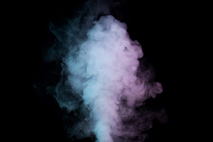 Colorful Smoke on Black Background