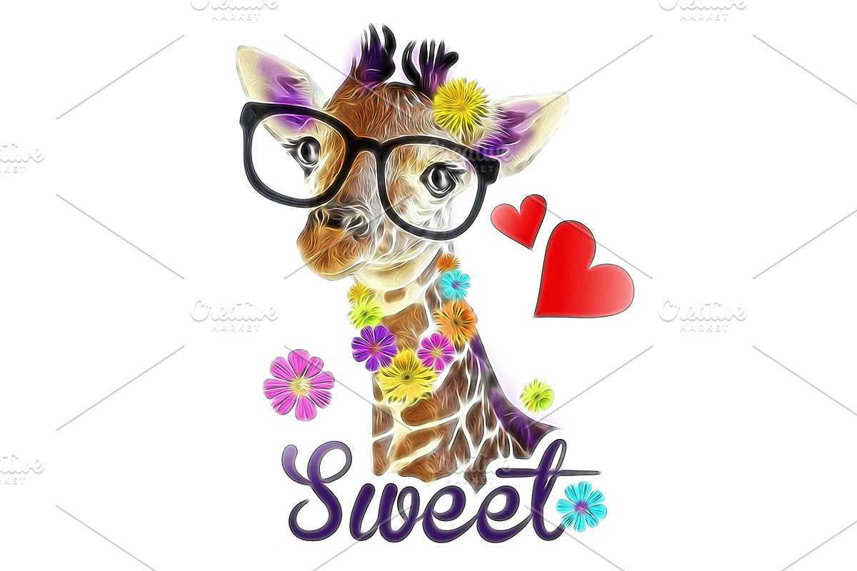 Watercolor Giraffe - Baby Shower, an Animal Illustration by StudioLondon