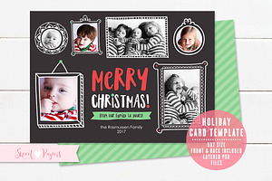 Holiday Photo Card Template