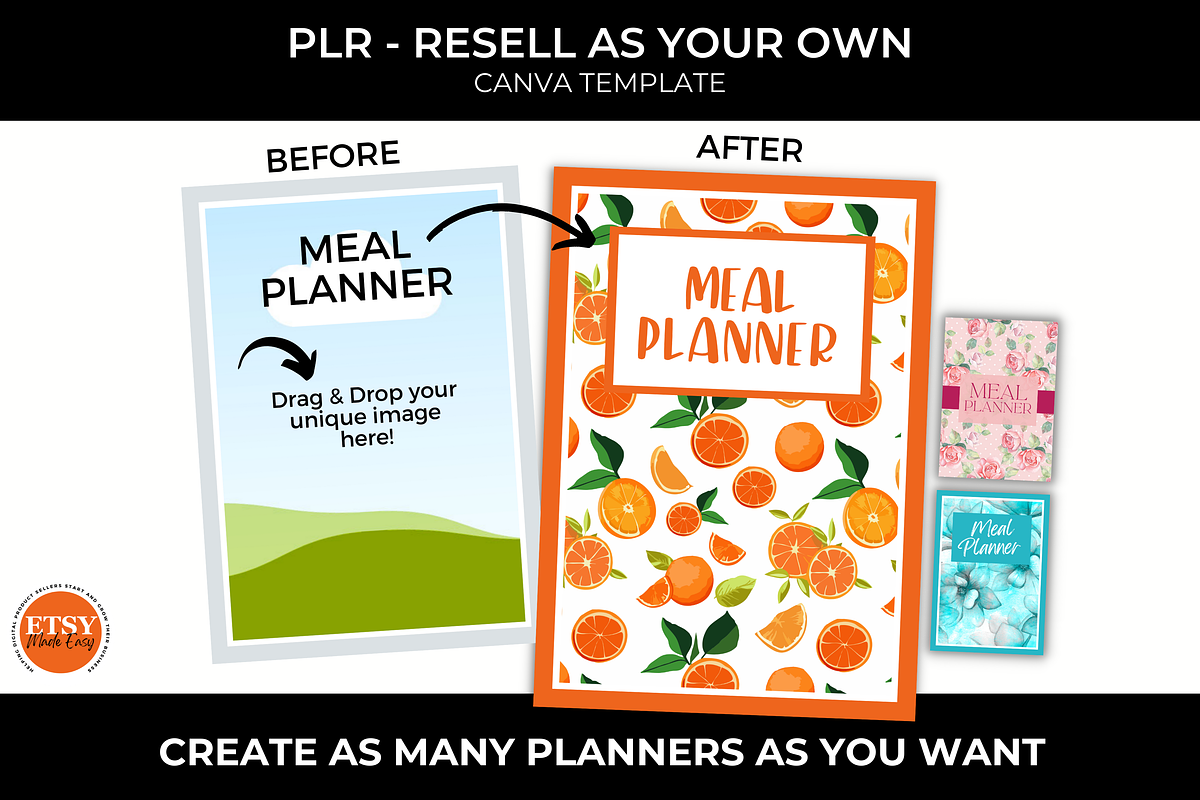 PLR Meal Planner for Resellers, a Templates & Theme by Jennifer Magri Templates (Photo 2 of 8)