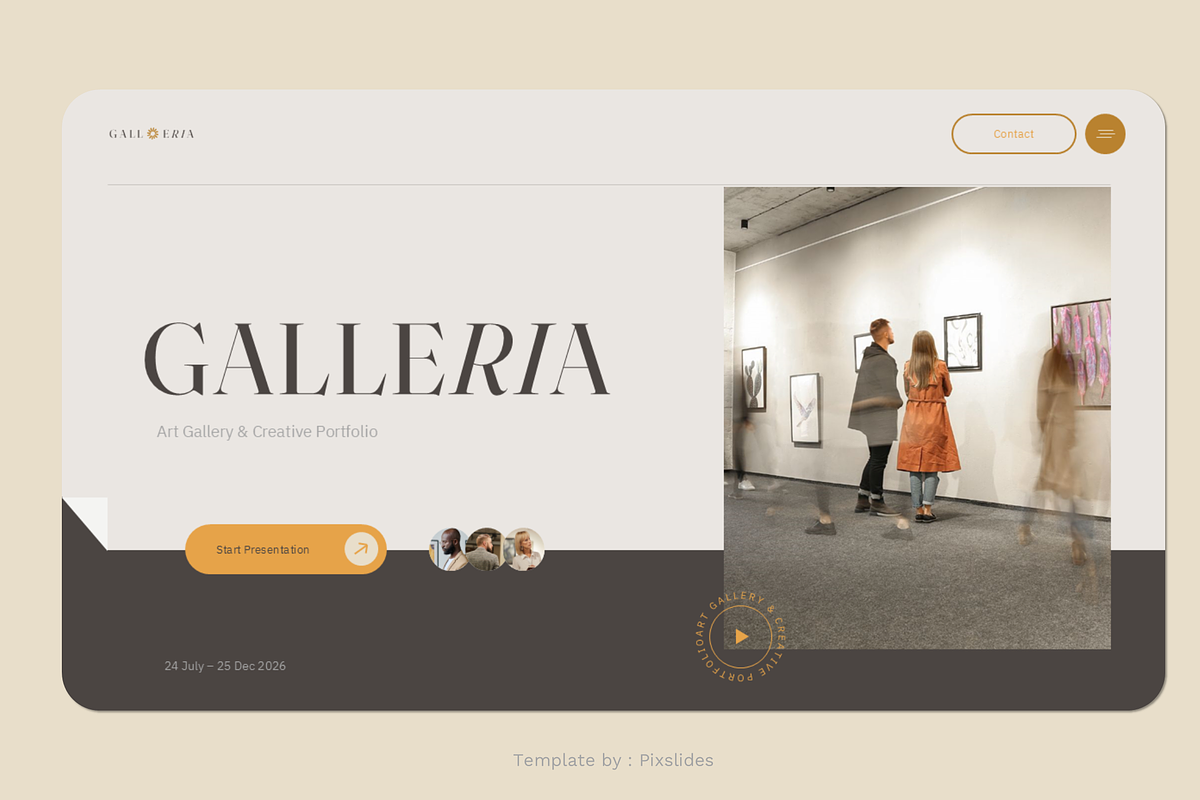 Art Gallery & Creative Keynote, a Presentation Template by Pixslides (Photo 3 of 7)