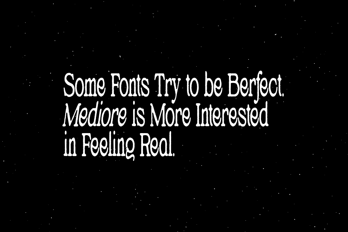 Mediore - Retro Editorial Serif, a Serif Font by Typeparties (Photo 4 of 10)