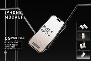 iPhone 16 Pro Mockup Set, an iPhone Mockup by pixelmock