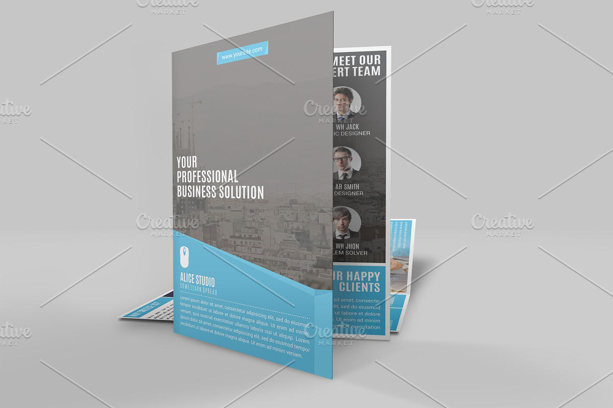 Corporate Bi Fold Brochure Template, a Brochure Template by Alice_s (Photo 2 of 8)