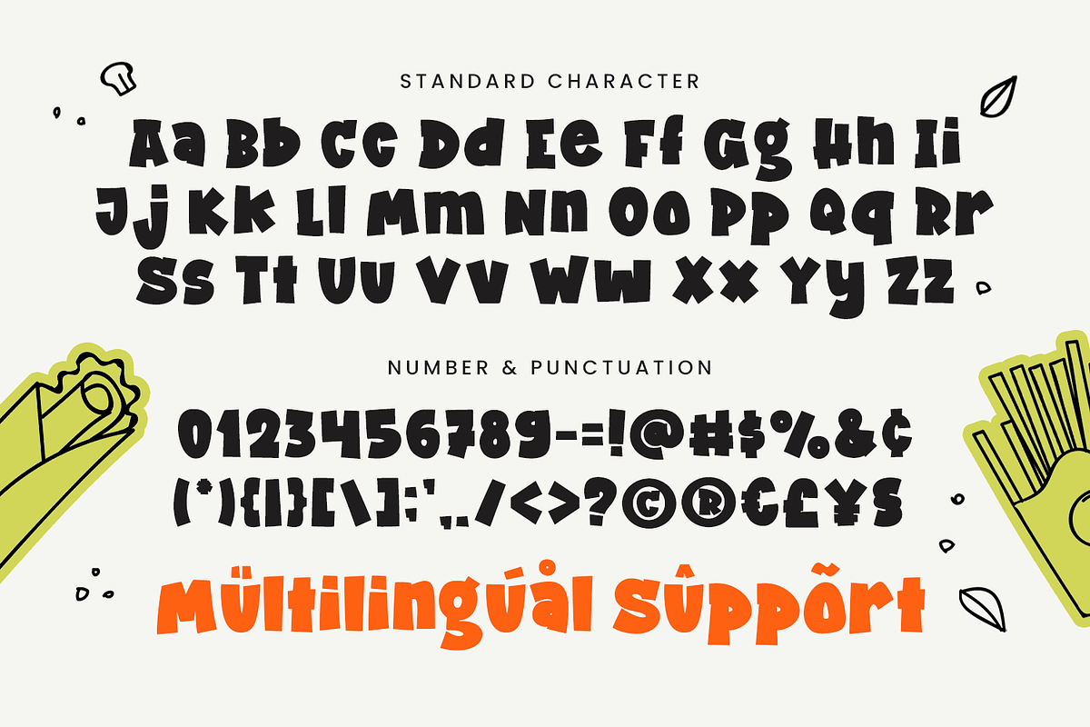Holiday Snack - Food Font, a Handwritten Font by Mozatype (Photo 3 of 8)