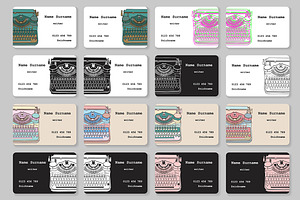 Business Cards With Typewriters