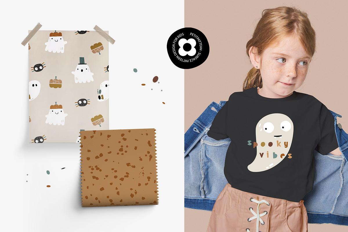 Spooky pattern collection, a Pattern Graphic by Muriel Petitpattern