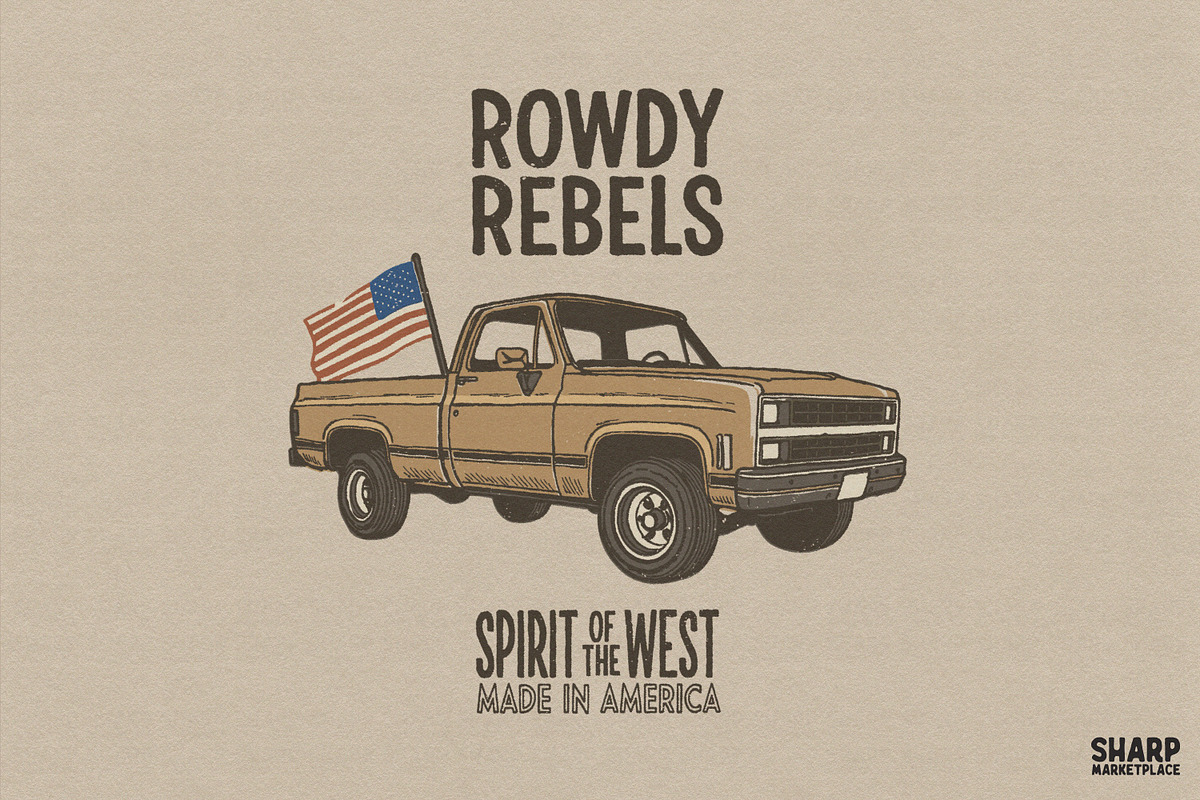 Rowdy Rebels Spirit Of The West, an Object Graphic by SharpMarketplace (Photo 1 of 4)