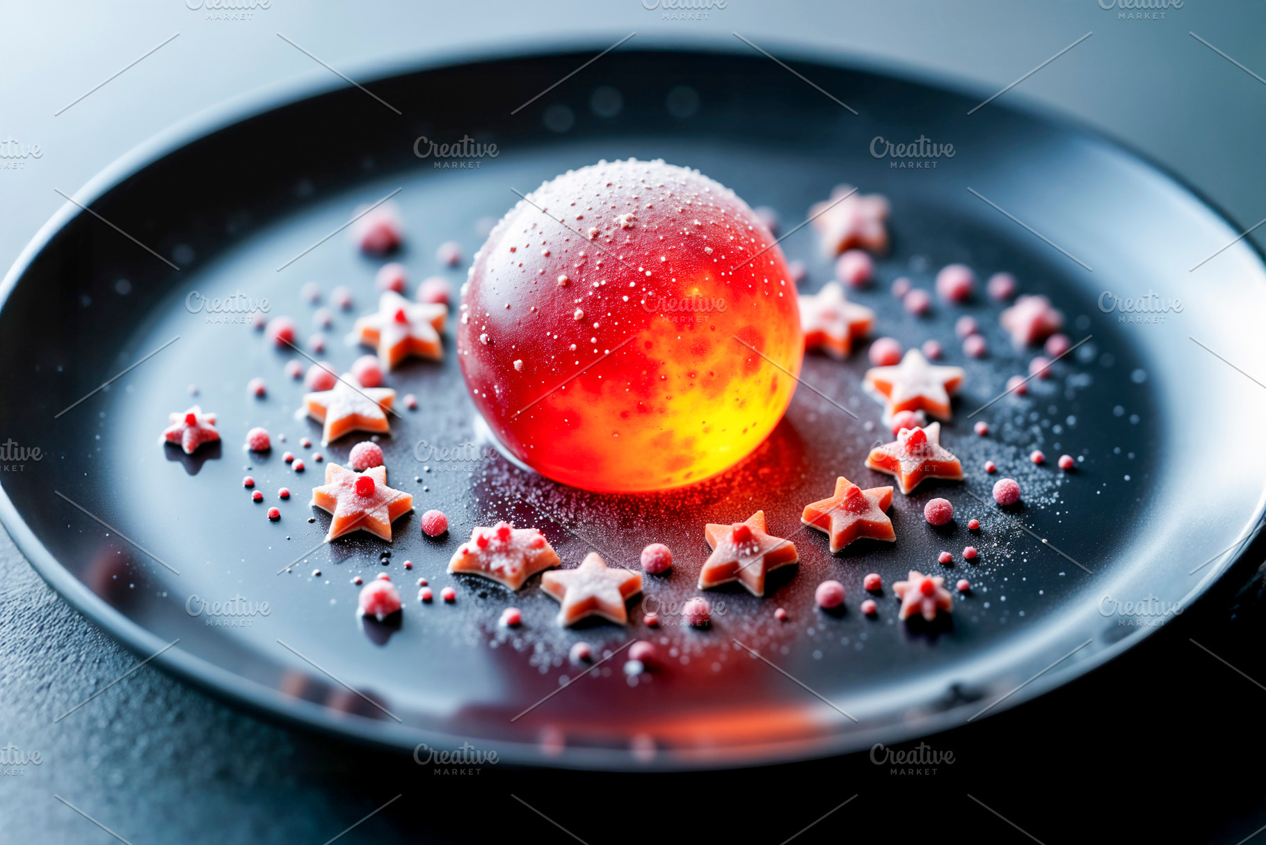 Gourmet galaxy dessert, a Photo by rarrarorro