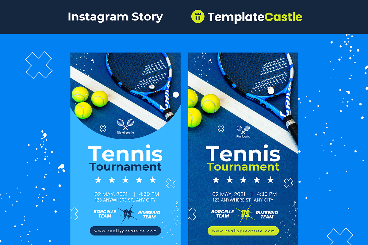 Tennis Tournament Canva Template, a Design Template by TemplateCastleStore (Photo 1 of 6)