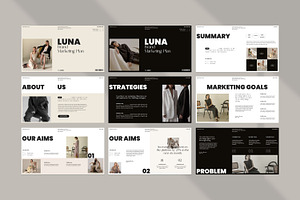 Luna Marketing Plan Template