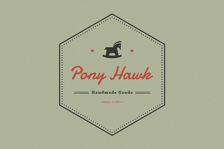 Pony Hawk - logo, icon & pattern kit