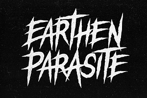 Earthen Parasite - Horror Font