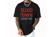 BloodThrone Gothic Metal Font, a Script Font by Art StoreID (Thumbnail 8 of 12)