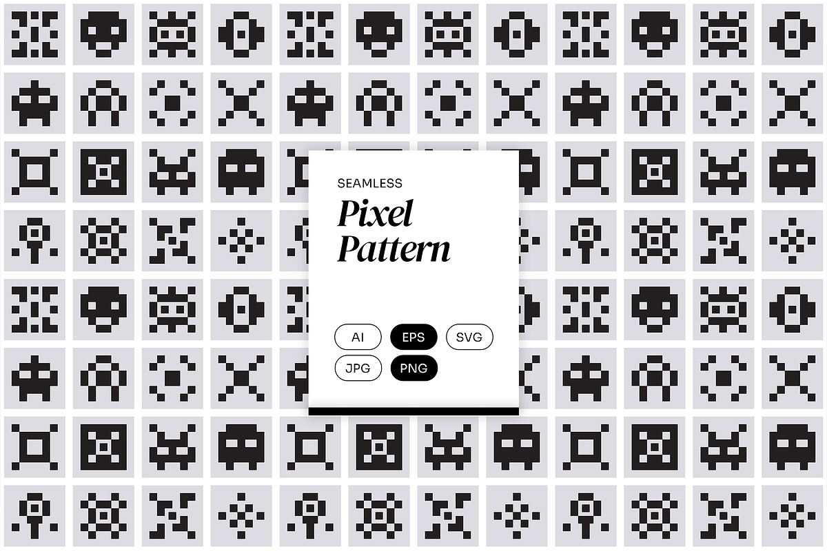 Pixel Pattern, a Pattern Graphic by Neermana (Photo 1 of 5)