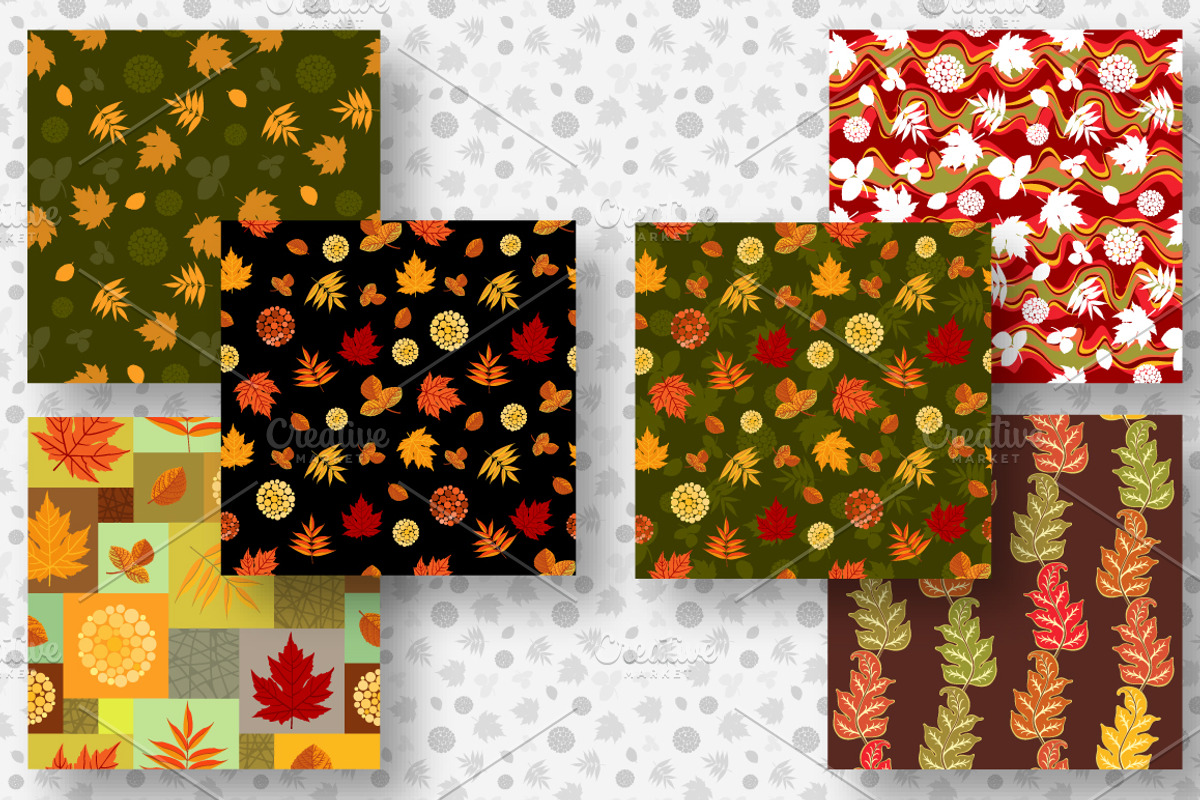 Autumn Welcome Vector Kit, a Pattern Graphic by KsanasK.Art (Photo 3 of 5)